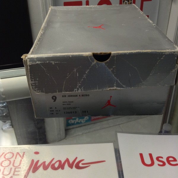 1999 Nike Air Jordan IV Retro White Cement Box Only