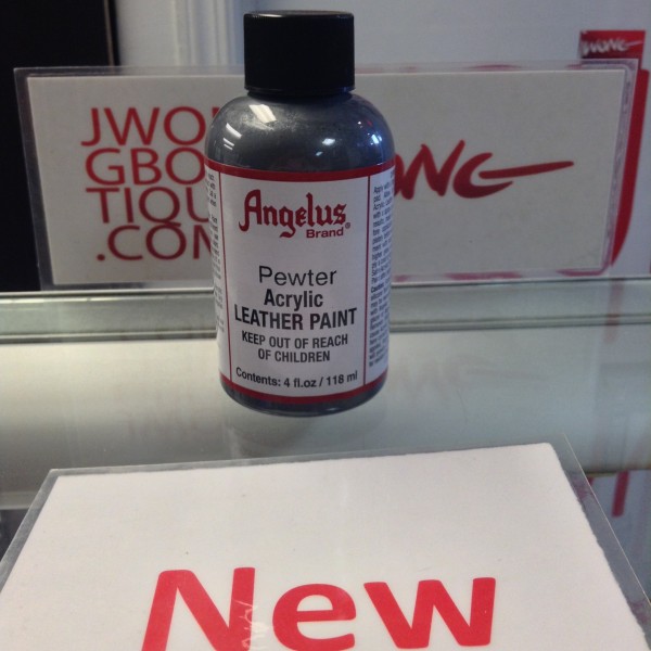 Angelus Pewter Acrylic Leather Paint 4 FL OZ