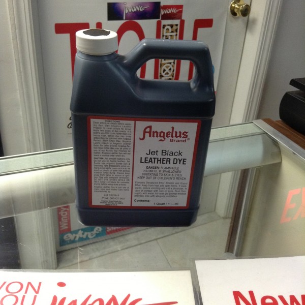 Angelus Jet Black Leather Dye 1 Quart