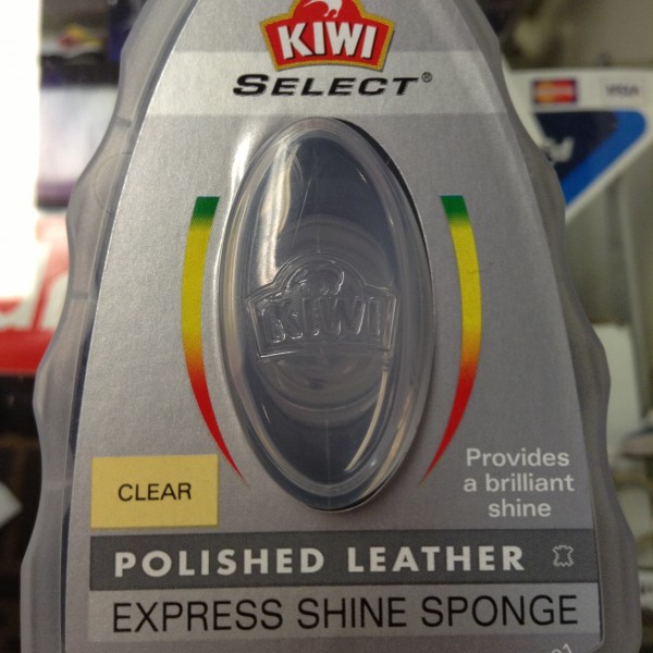 SC Johnson Kiwi Select Polished Leather Express Shine Sponge Clear 0.23 US FL OZ