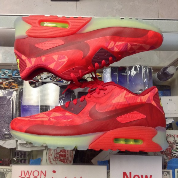 2014 Nike Air Max 90 Ice Gym Red