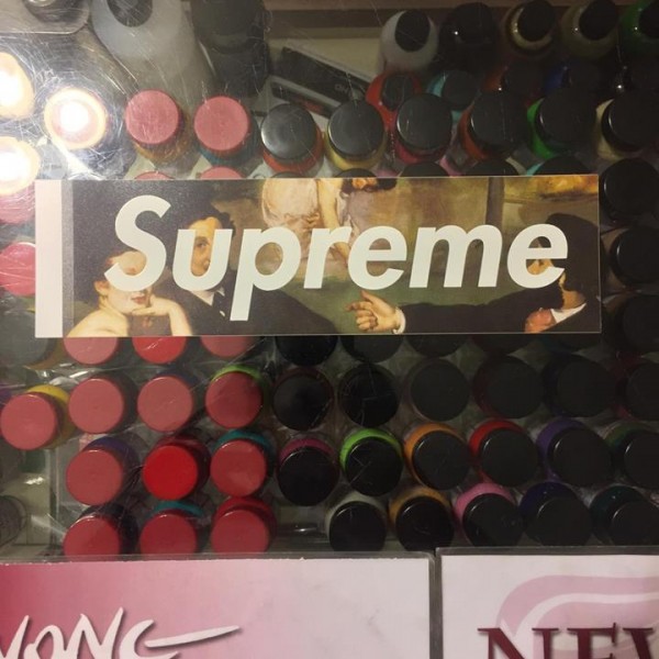 2014 Manet Le Bain Box Logo Sticker