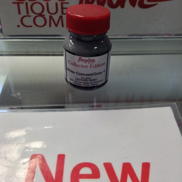 Angelus Collectors Edition White Cement Grey 4 Acrylic Leather Paint 1 FL OZ