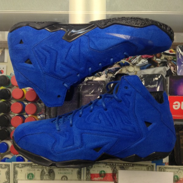2014 Nike Lebron XI 11 Ext Blue Suede 