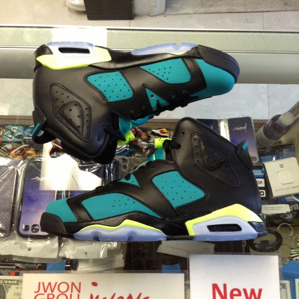 2014 Nike Air Jordan VI Aqua Turbo Green