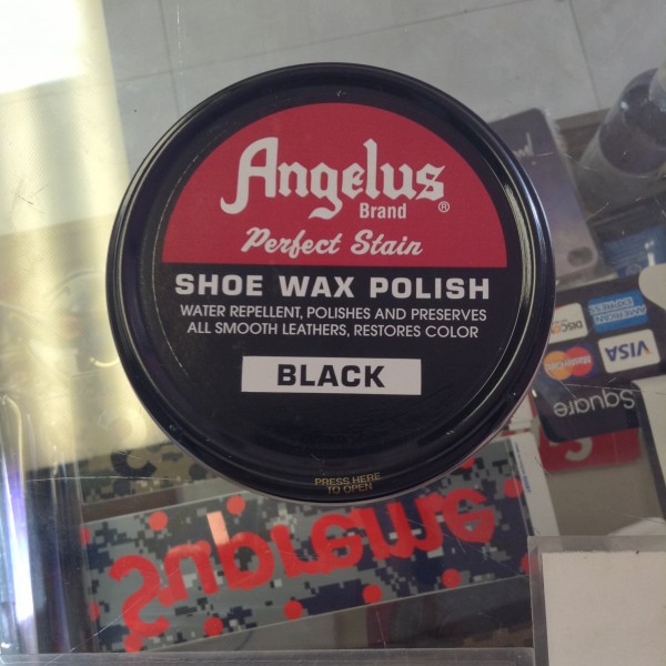 Angelus Shoe Wax Polish Black 2.6 OZ 