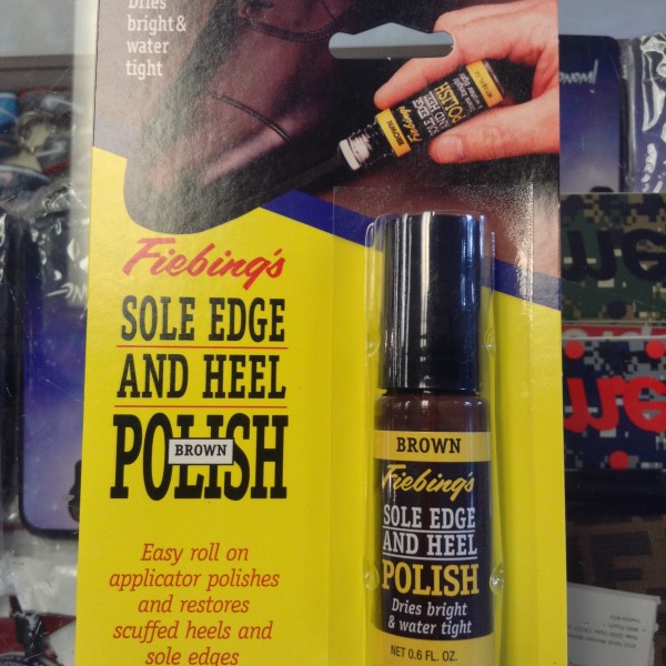 Fiebing's Sole Edge And Heel Polish Brown 0.6 FL OZ