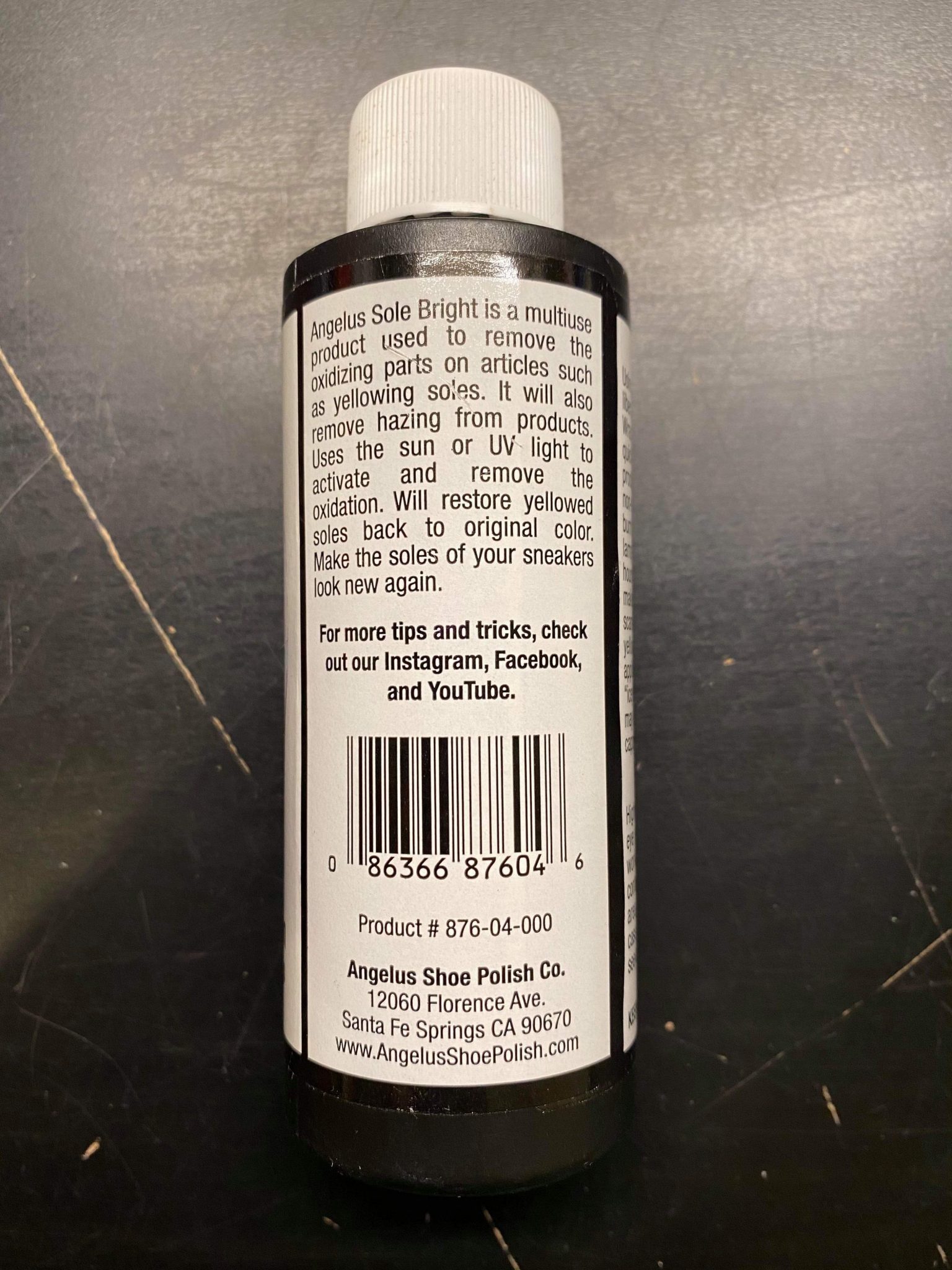 Angelus Sole Bright Retrobright 4 FL OZ Jwong Boutique