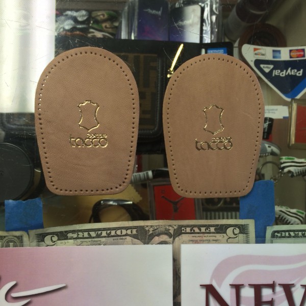 Tacco Footcare Leather Taccofix Heel Cushion