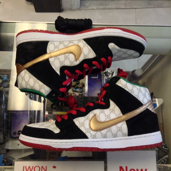 2014 Nike Dunk High Premium SB Black Sheep Gucci