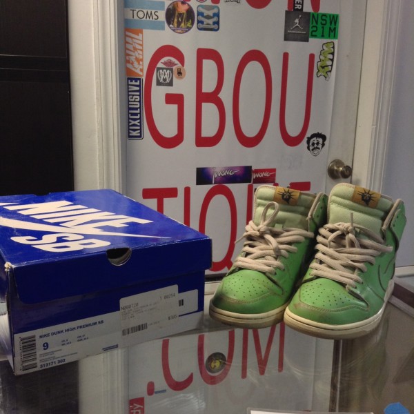 2010 Nike Dunk High SB Statue Of Liberty