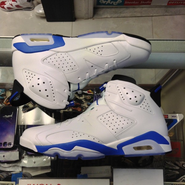 2014 Nike Air Jordan VI Sport Blue Men