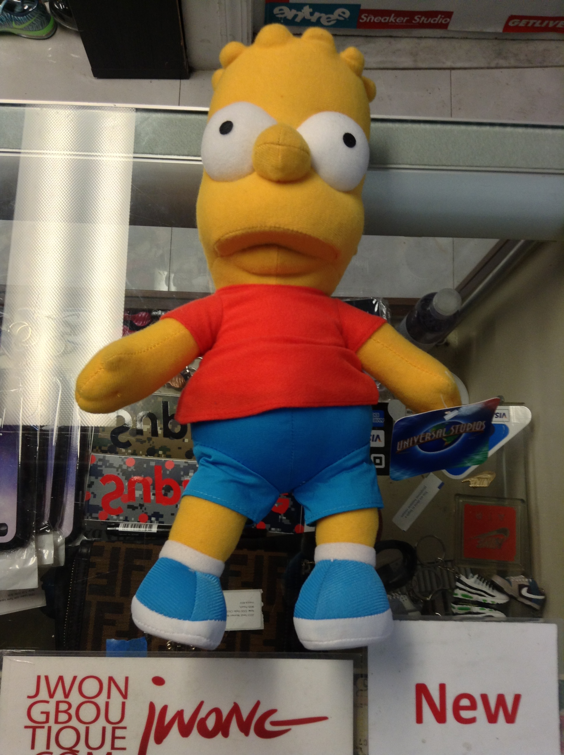 bart simpson plush universal studios