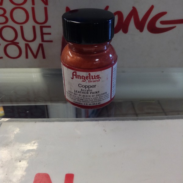 Angelus Copper Acrylic Leather Paint 1 FL OZ