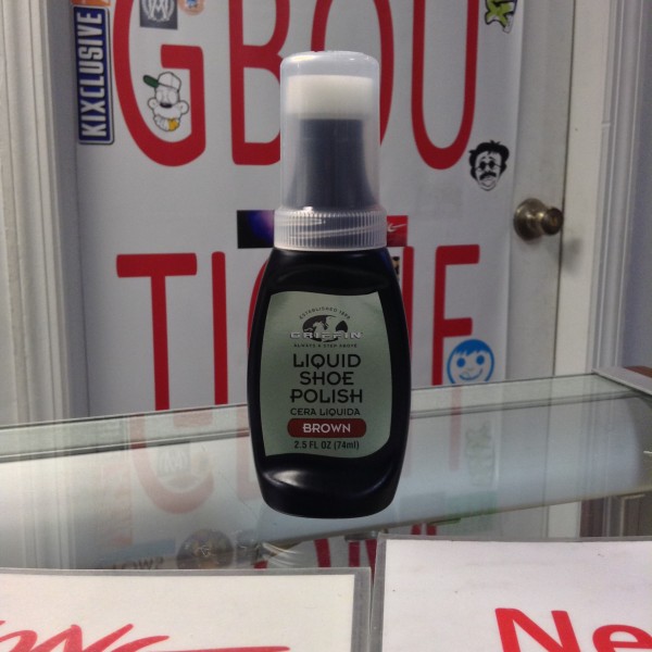Griffin Liquid Shoe Polish Brown 2.5 FL OZ