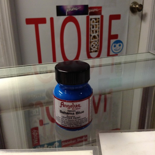 Angelus Neon Bahama Blue Acrylic Leather Paint 1 FL OZ