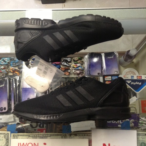 2014 Adidas ZX Flux Triple Black 8K Black Elements Men