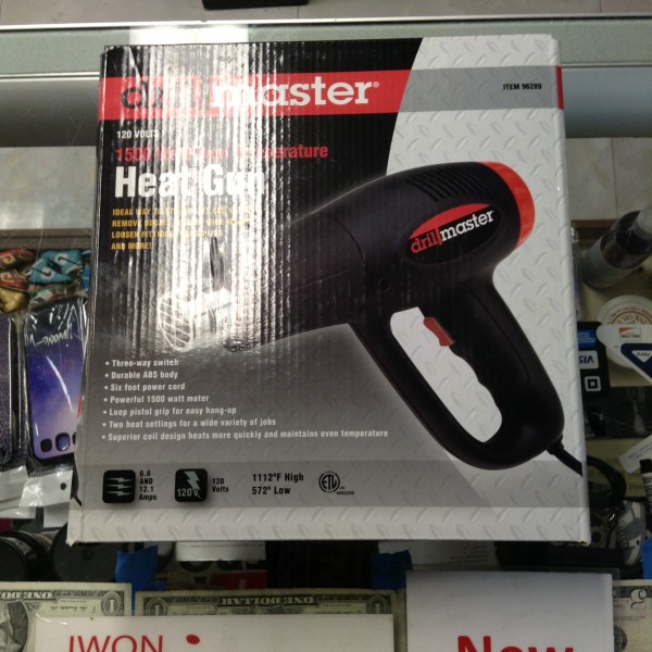 Drill Master 1500 Watt Dual Temperature Heat Gun 96289