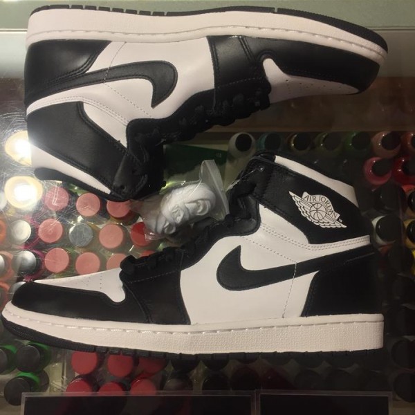 2014 Nike Air Jordan I Black White Men