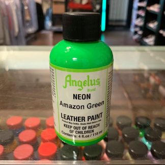 Angelus Neon Amazon Green Acrylic Leather Paint 4 FL OZ