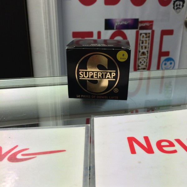 Super Tap Dowel Lift Heel Tips #8 Black