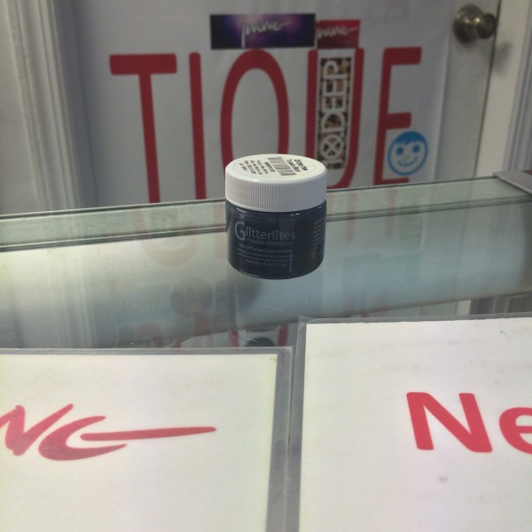 Angelus Glitterlites Tuxedo Black 1 FL OZ