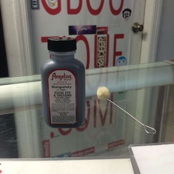 Angelus Suede Dye And Dressing Burgundy 3 FL OZ