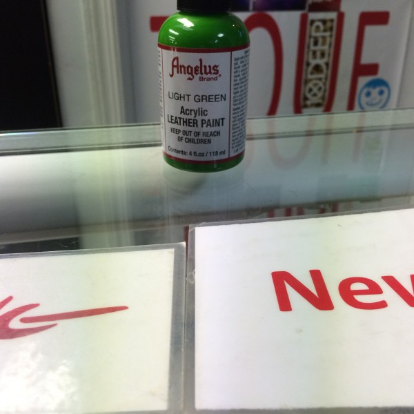 Angelus Light Green Acrylic Leather Paint 4 FL OZ