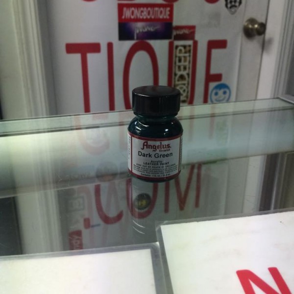 Angelus Dark Green Acrylic Leather Paint 1 FL OZ
