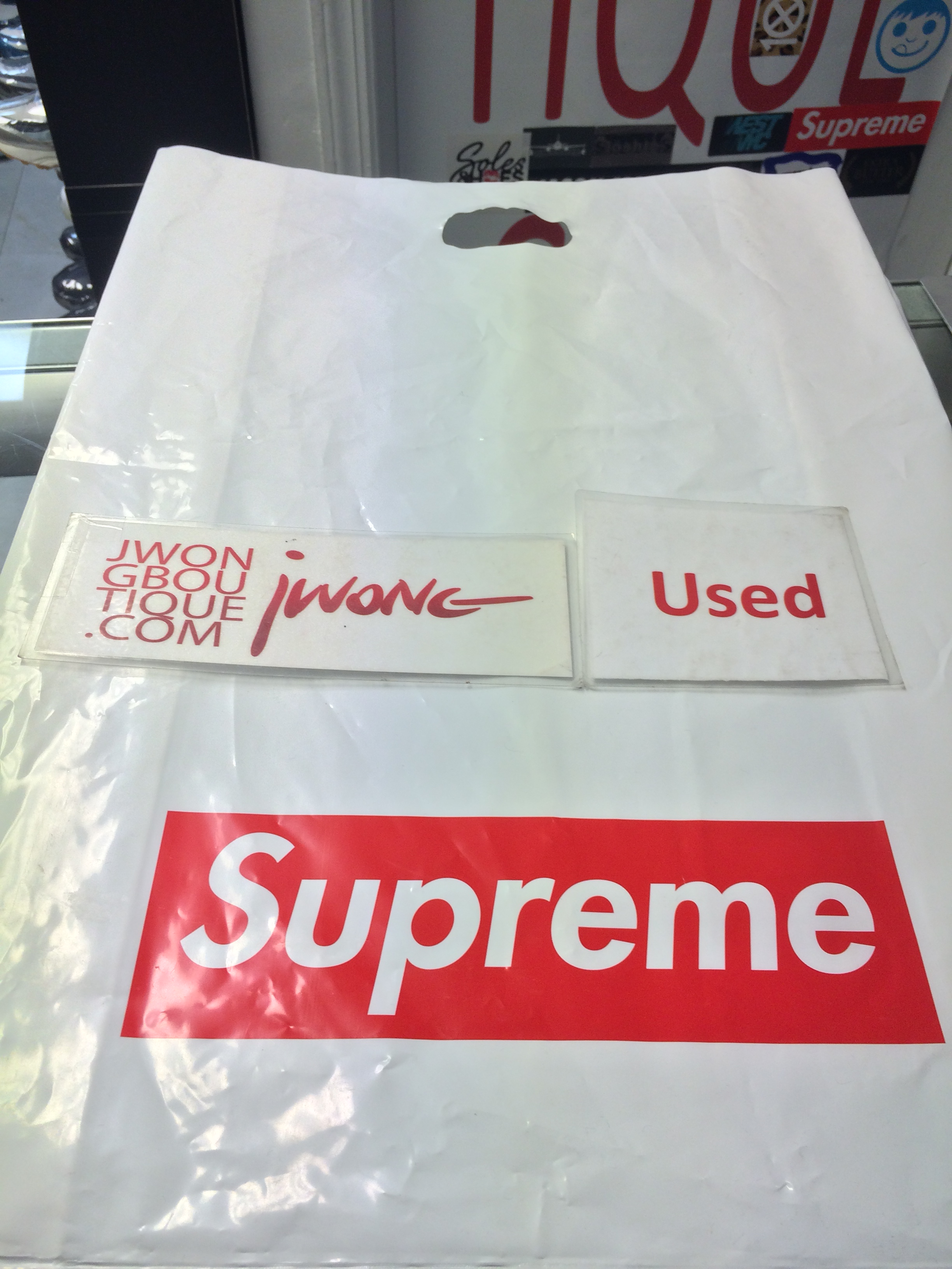 supreme shopping bags