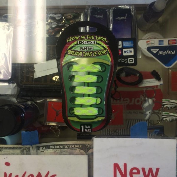 2011 Glow In The Dark Grey Shoe Laces