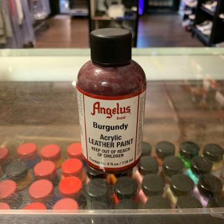 Angelus Burgundy Acrylic Leather Paint 4 FL OZ