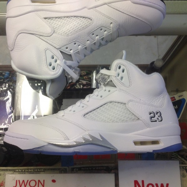 2015 Nike Air Jordan V Metallic Silver Men