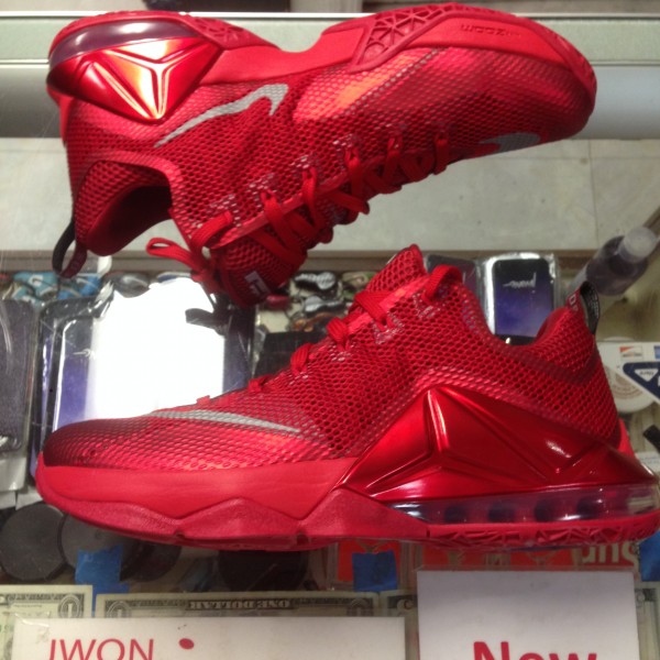 2015 Nike Lebron XII Low All Over Red