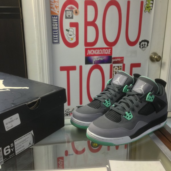2013 Nike Air Jordan IV Green Glow Youth