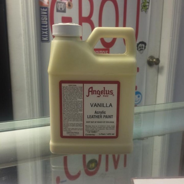Angelus Vanilla Acrylic Leather Paint 1 Pint  