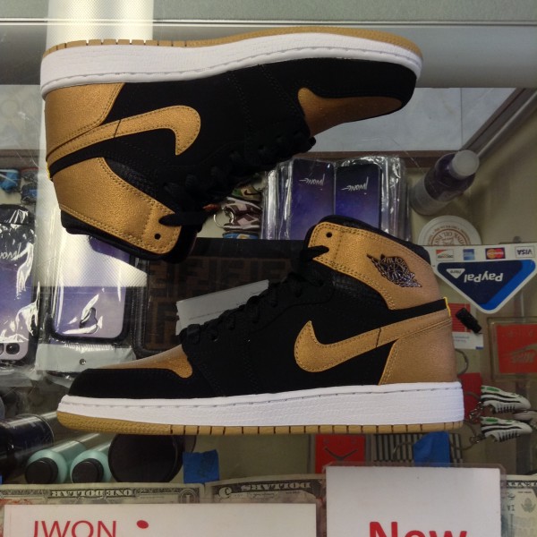 2014 Nike Air Jordan I PE Melo Gold Youth