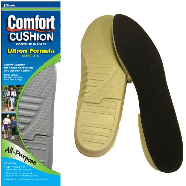 J.T.Foote Comfort Cushion Ultron Formula Insole Black 
