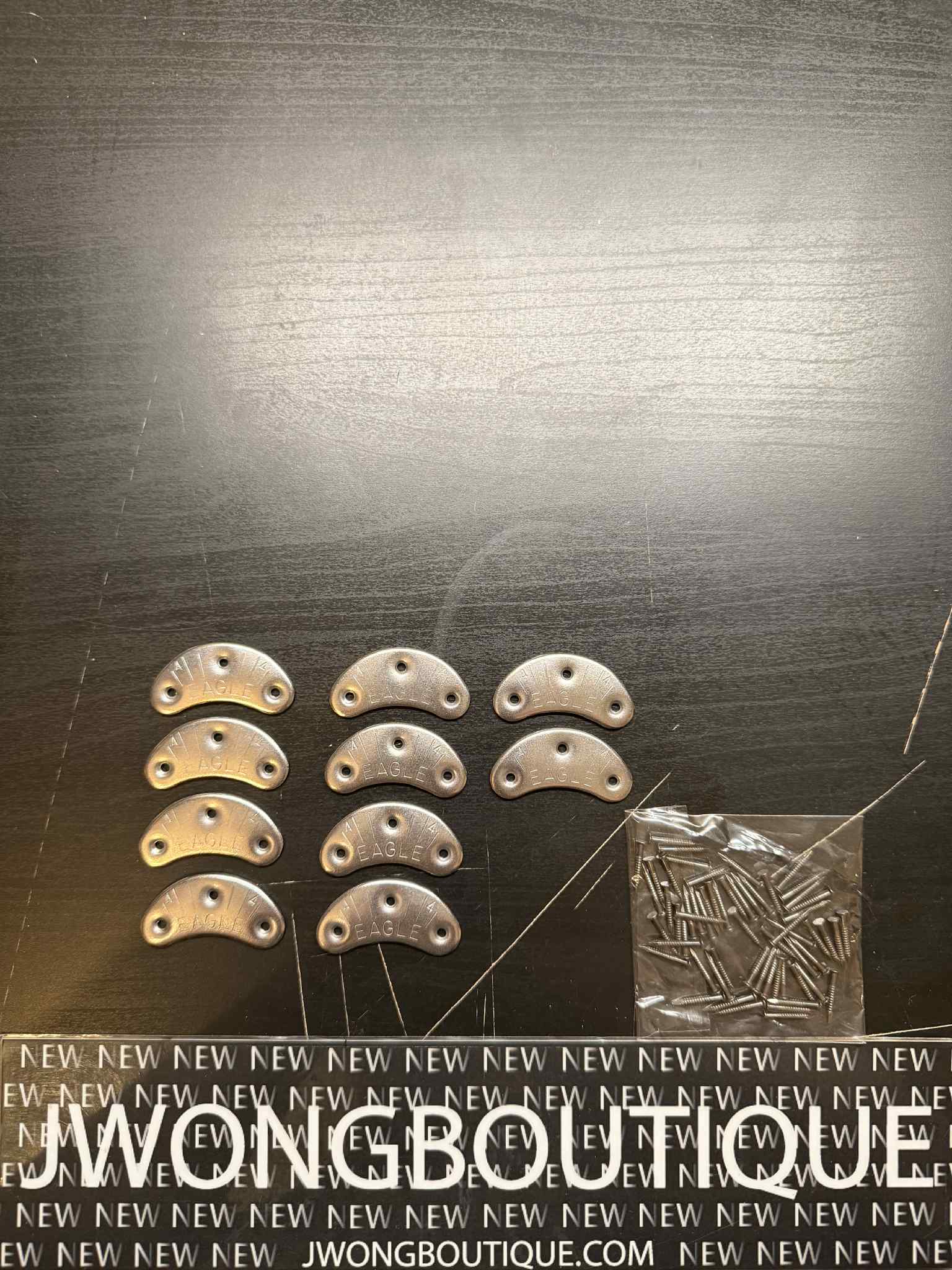 Eagle Shoes Metal Heel Plates 5 Pairs With 5/8 Threaded Nails Discontinued - Image 13