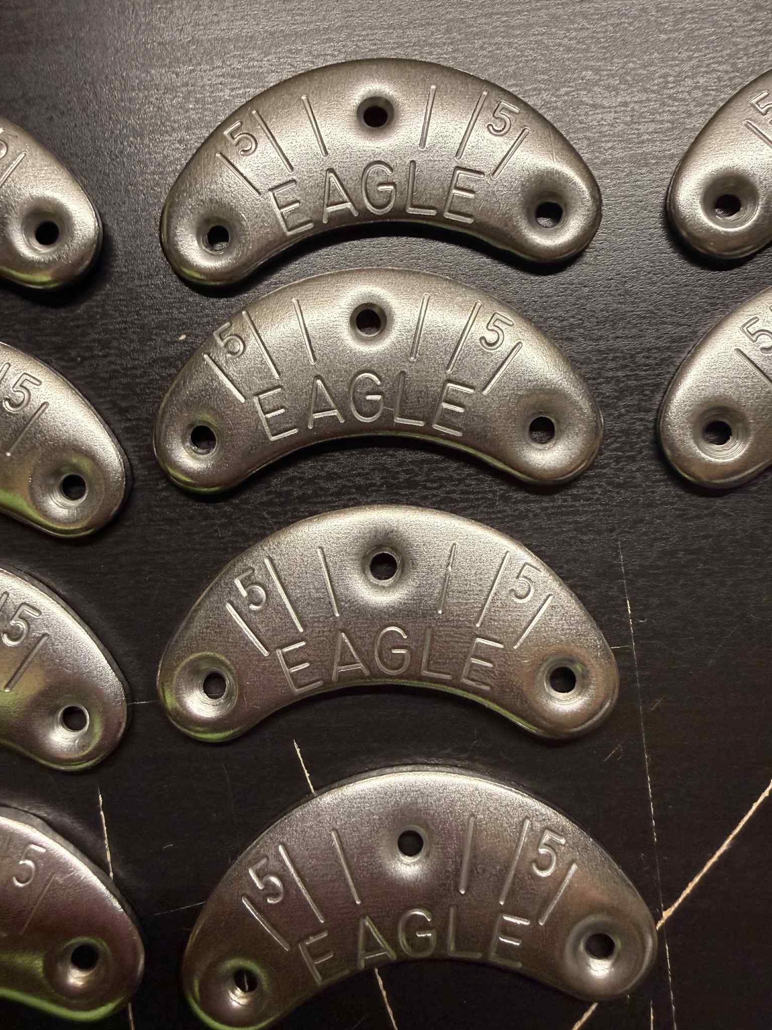 Eagle Shoes Metal Heel Plates 5 Pairs With 5/8 Threaded Nails Discontinued - Image 24
