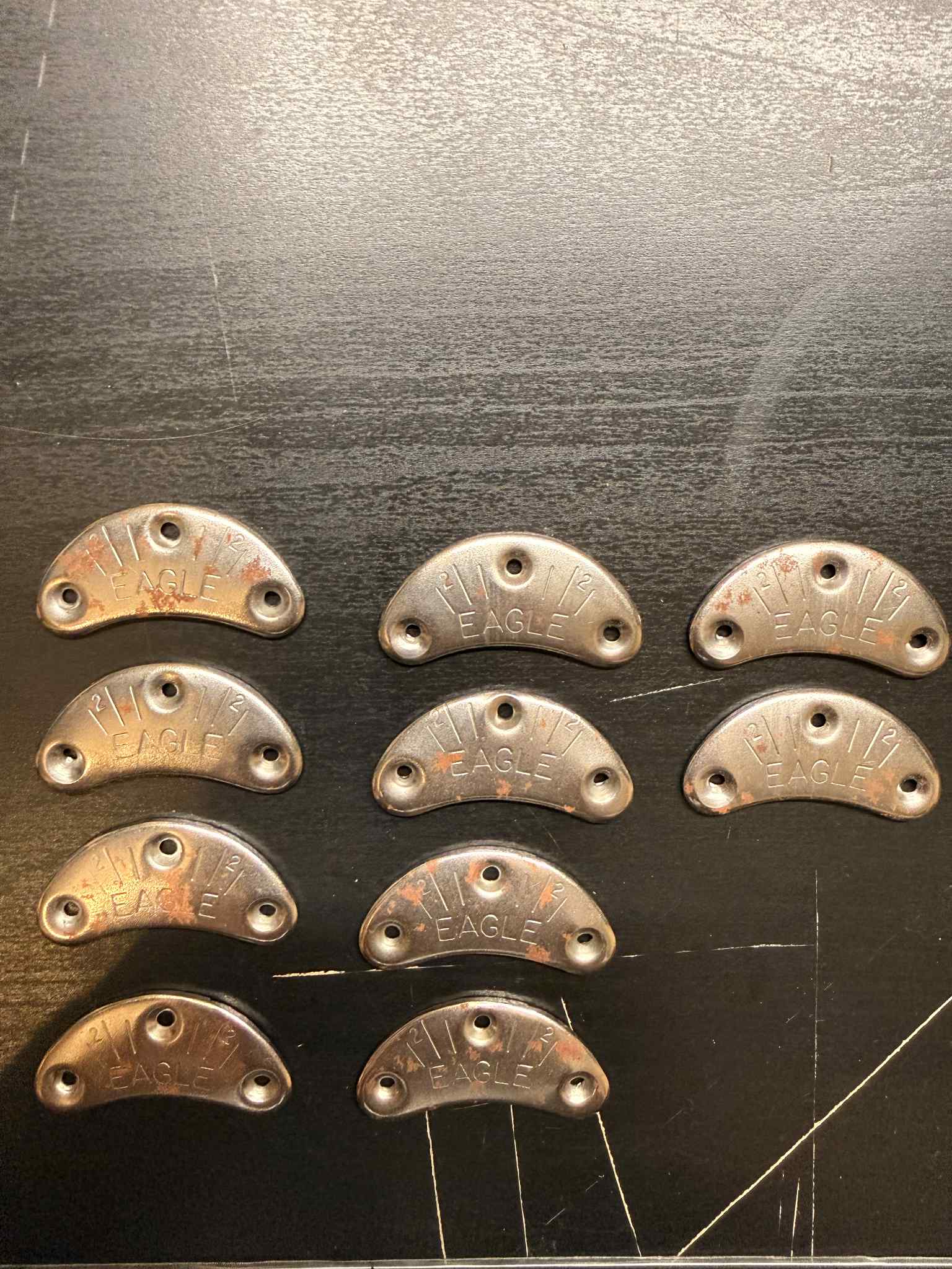 Eagle Shoes Metal Heel Plates 5 Pairs With 5/8 Threaded Nails Discontinued - Image 29