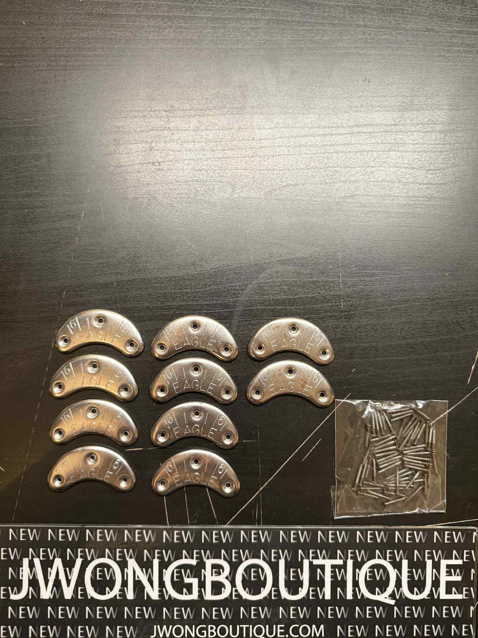 Eagle Shoes Metal Heel Plates 5 Pairs With 5/8 Threaded Nails Discontinued - Image 7