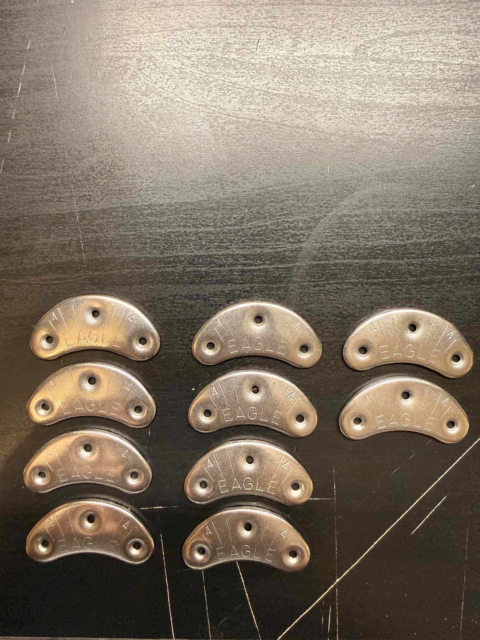 Eagle Shoes Metal Heel Plates 5 Pairs With 5/8 Threaded Nails Discontinued - Image 15