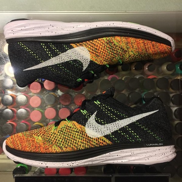 2015 Nike Flyknit Lunar3 Total Orange Men