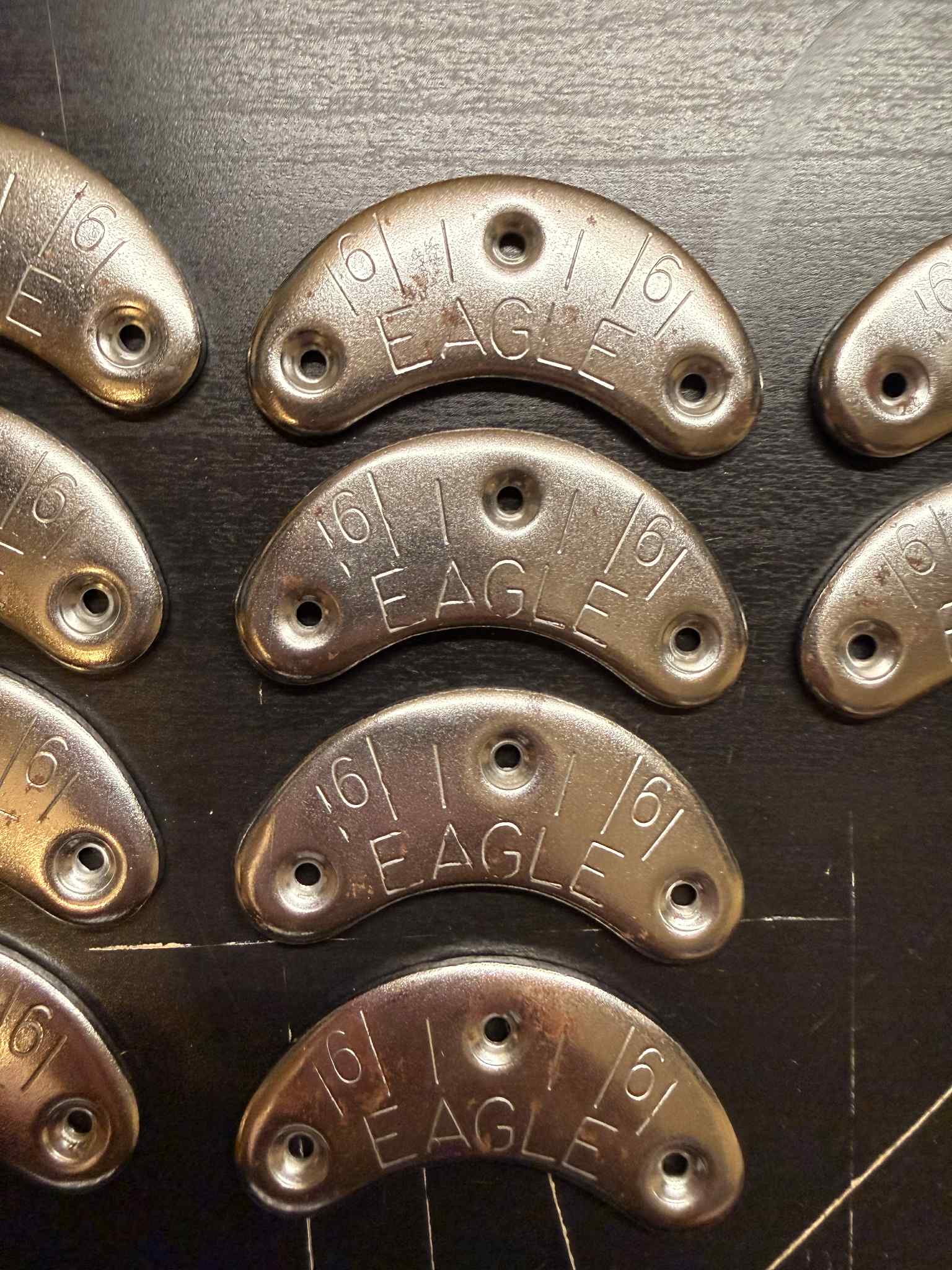 Eagle Shoes Metal Heel Plates 5 Pairs With 5/8 Threaded Nails Discontinued - Image 5