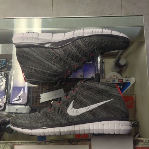 2014 Nike Free Flyknit Chukka Midnight Fog