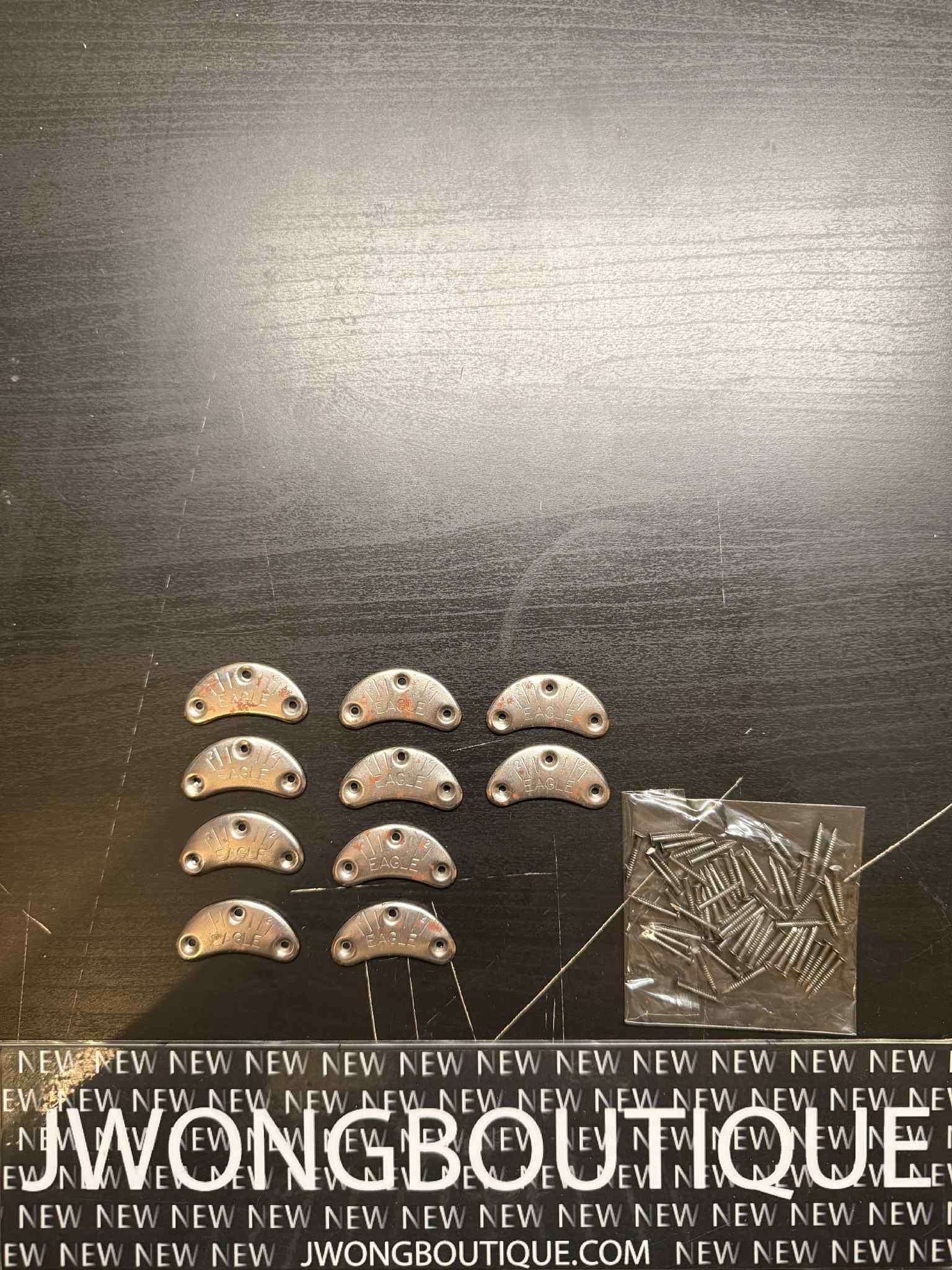 Eagle Shoes Metal Heel Plates 5 Pairs With 5/8 Threaded Nails Discontinued - Image 8