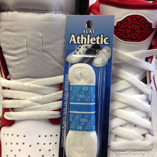 Sole Choice Flat Athletic Shoe Laces White for Jordan I,II,III,IV,V,VI,VII,VIII