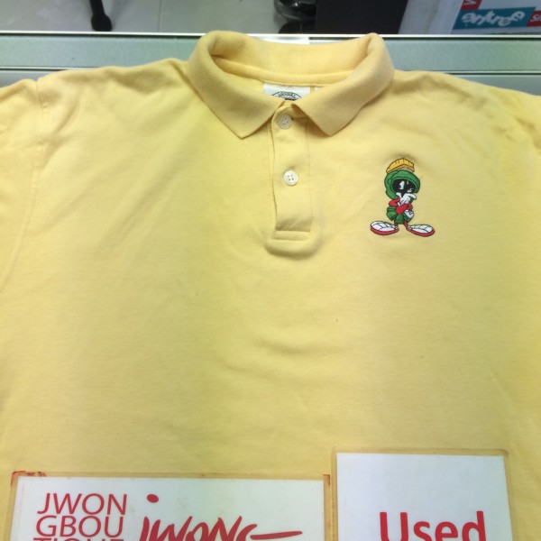 1996 Looney Tune Marvin Martin Yellow Polo Shirt