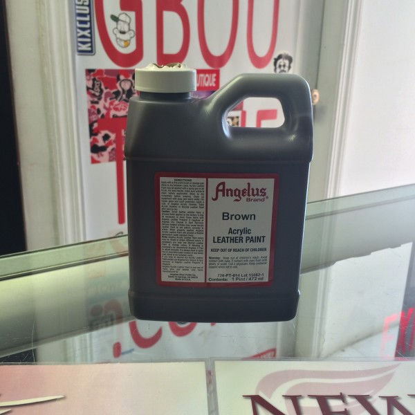 Angelus Brown Acrylic Leather Paint 1 Pint